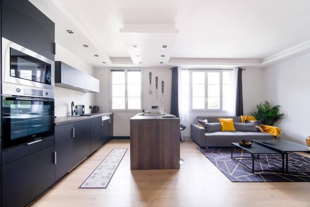 Le Black & White - 10 Min Orly, 3 Min Gare Juvisy Apartment Athis-Mons Exterior photo